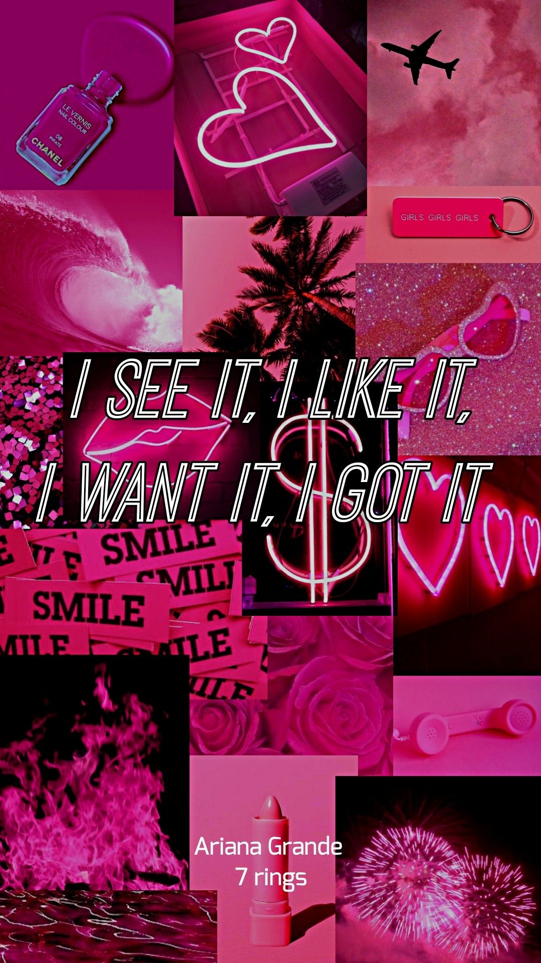 wallpapers Aesthetic L Wallpapers For Girls 7 rings iphone wallpaper girly